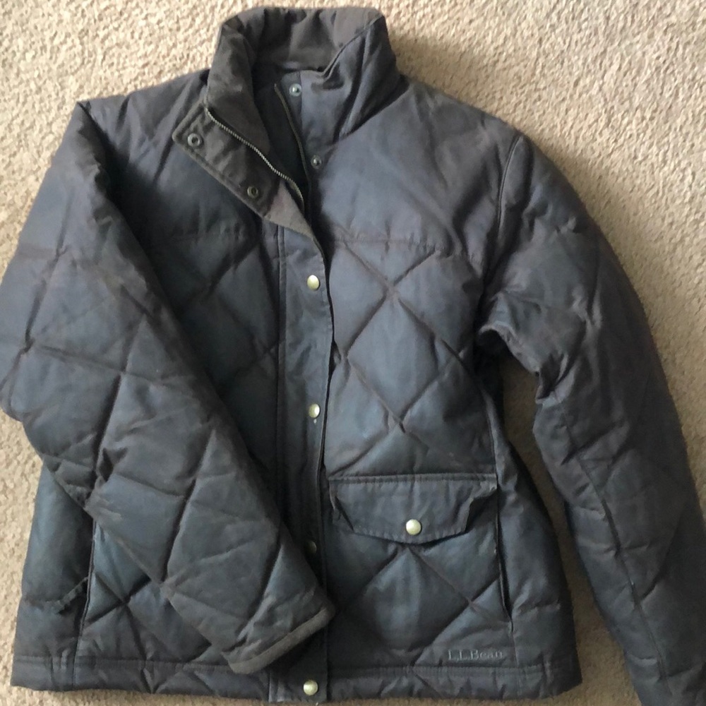Sale 🍁{L.L. Bean} Waxed Canvas Down Jacket Womens